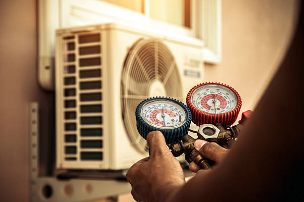 Professional Hvac technician working in Camp Hill, PA